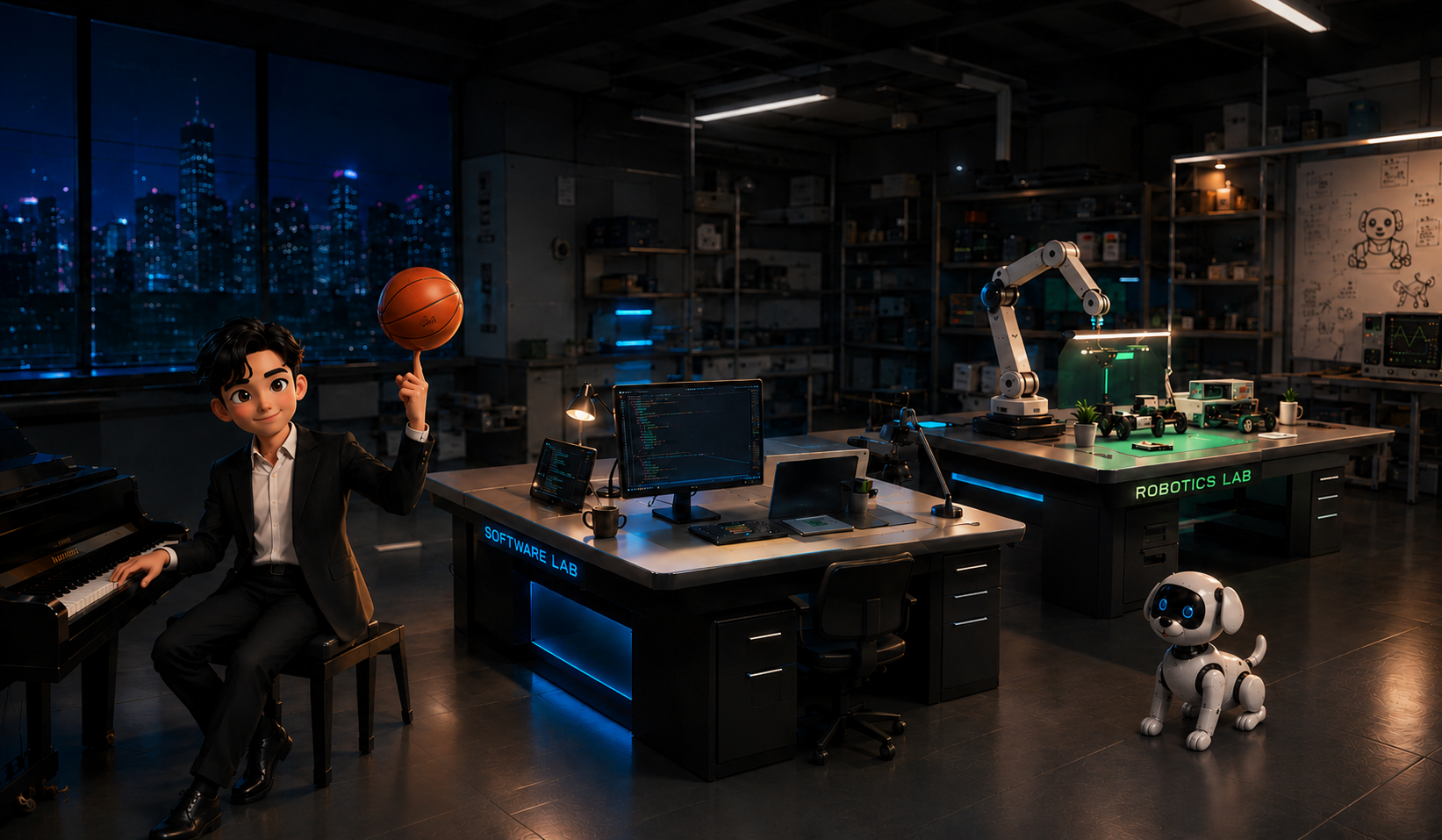 Simon Wen's interactive software and robotics laboratory
